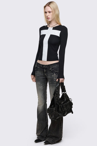 Minga London Damned Black Top