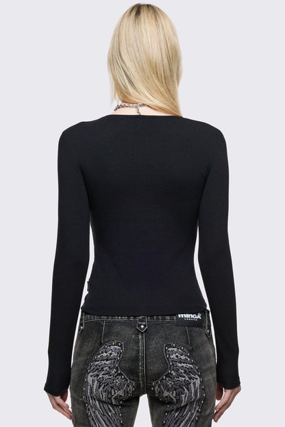 Minga London Damned Black Top