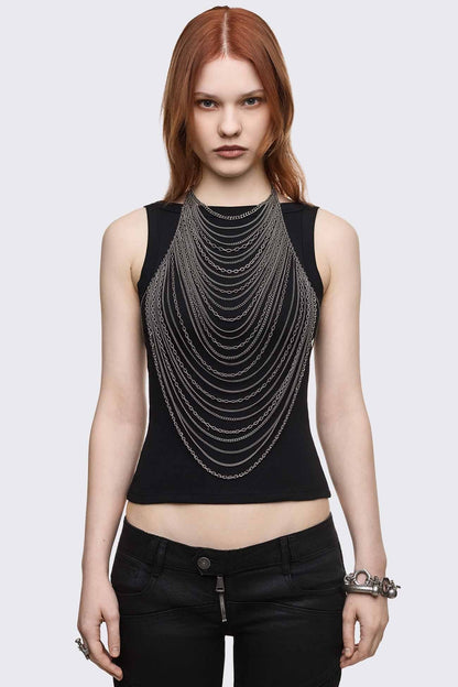 Minga London Missing Link Body Chain Top