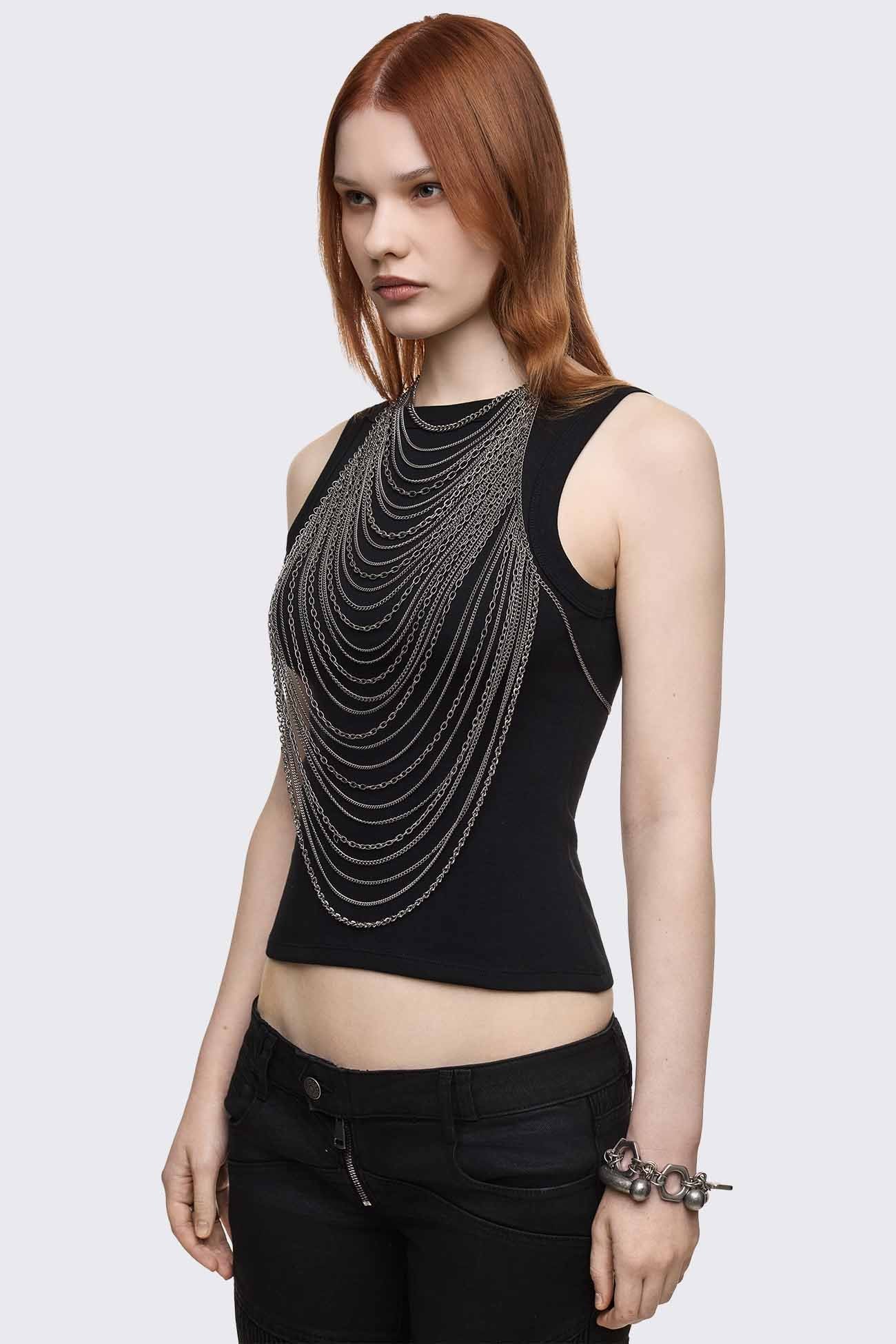 Minga London Missing Link Body Chain Top