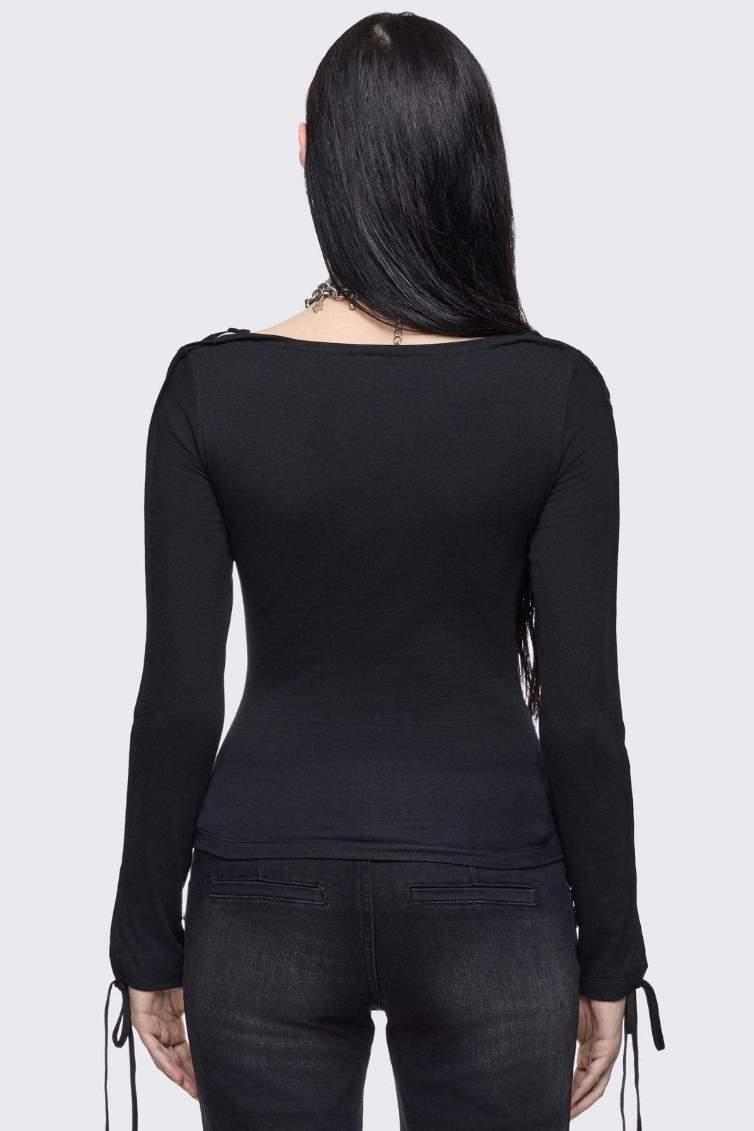 Minga London Tenebris Lace-Up Top