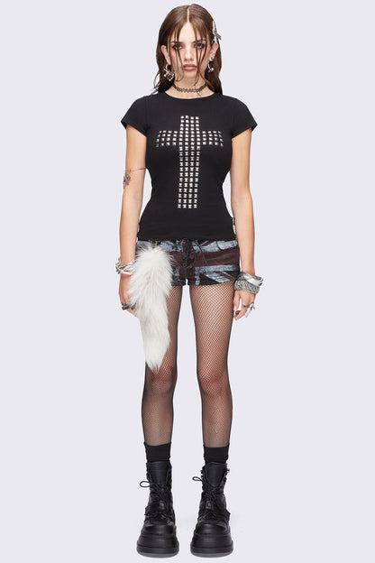 Minga London Salvation Slashed Top
