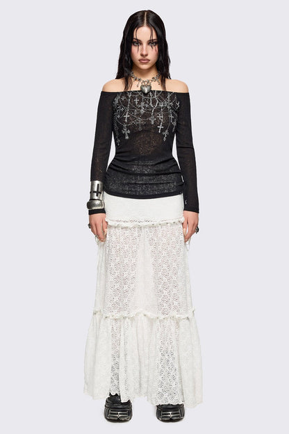 Minga London Rosary Off-Shoulder Top