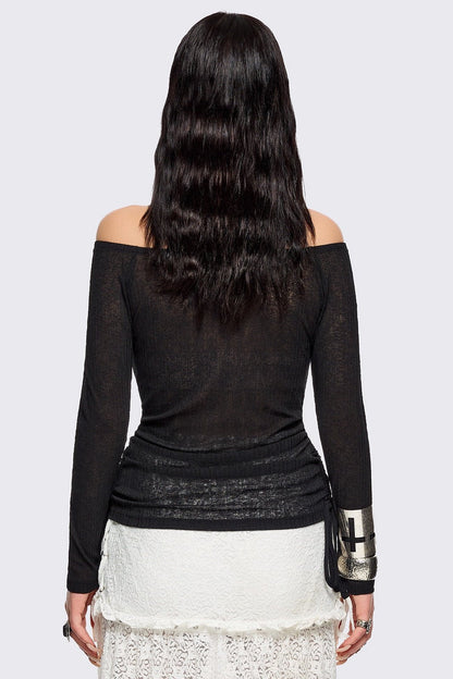 Minga London Rosary Off-Shoulder Top