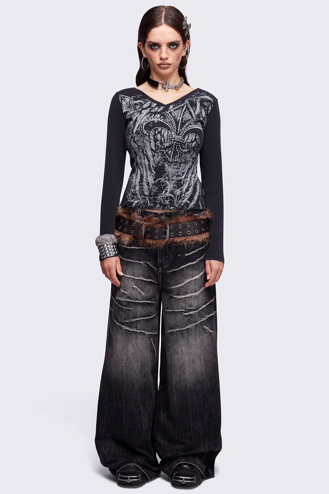 Minga London Fleur-de-lis Top