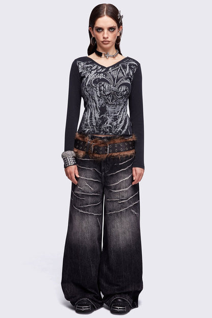 Minga London Fleur-de-lis Top