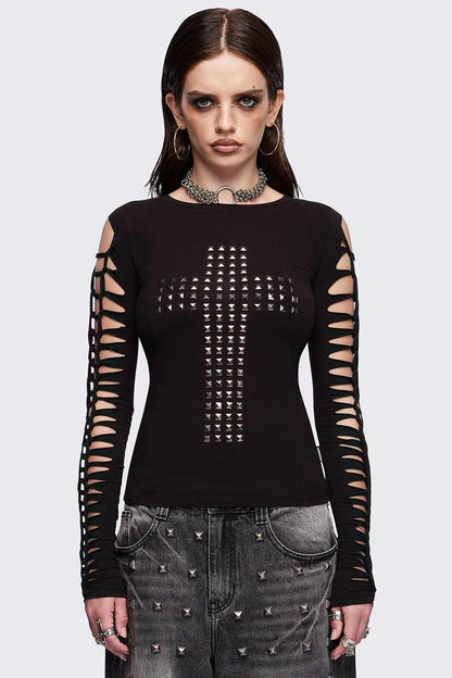 Minga London Redemption Slashed Top