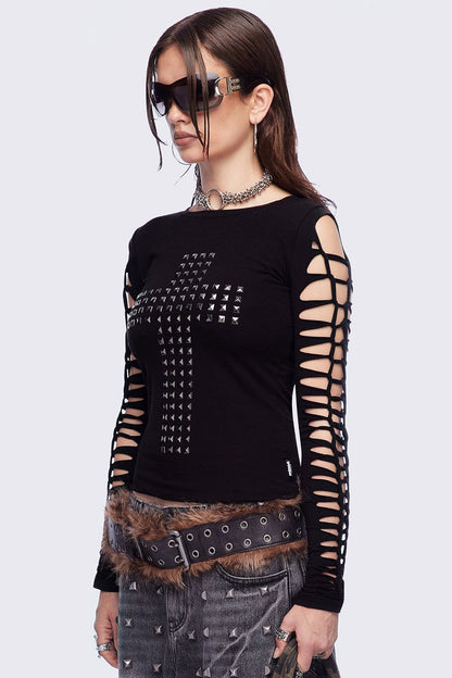 Minga London Redemption Slashed Top