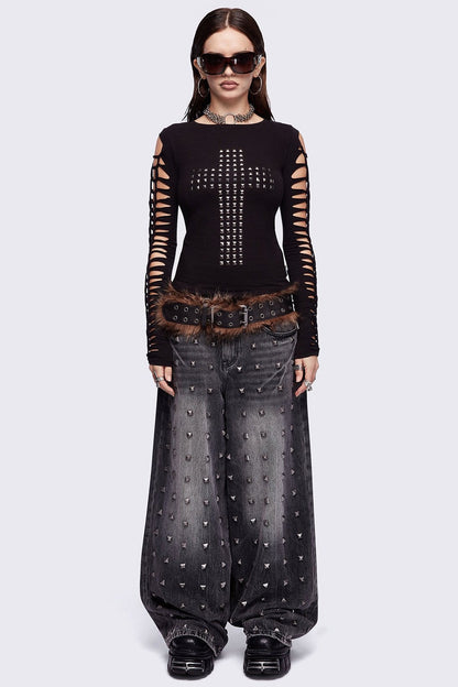Minga London Redemption Slashed Top