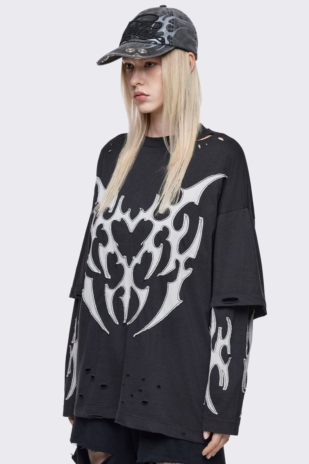 Minga London Luvx Black Layered T-Shirt