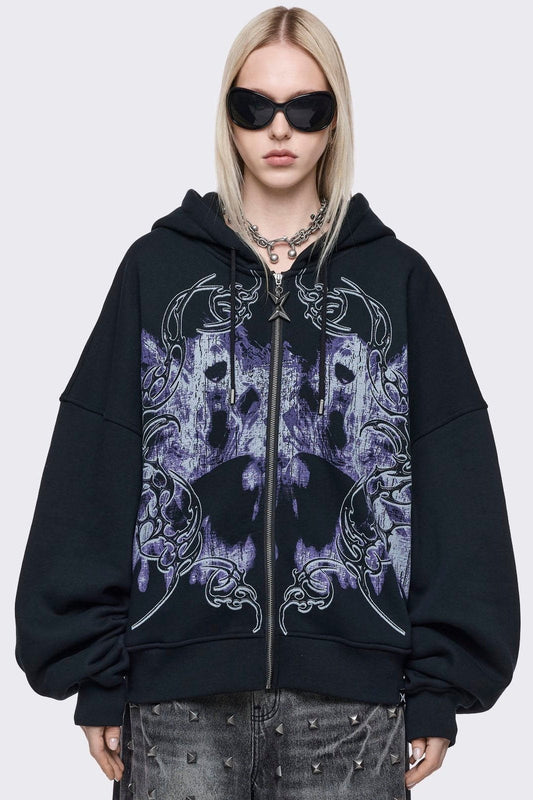 Minga London Murmur Zip Up Hoodie