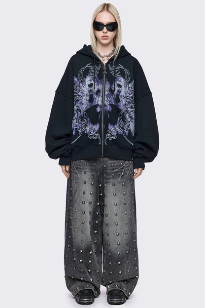 Minga London Murmur Zip Up Hoodie