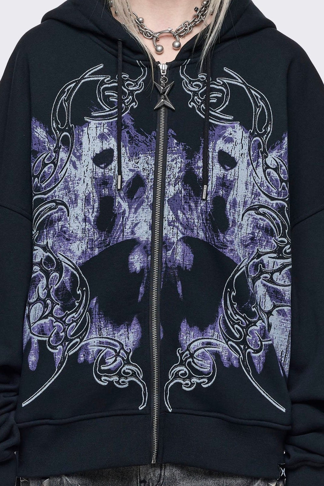 Minga London Murmur Zip Up Hoodie