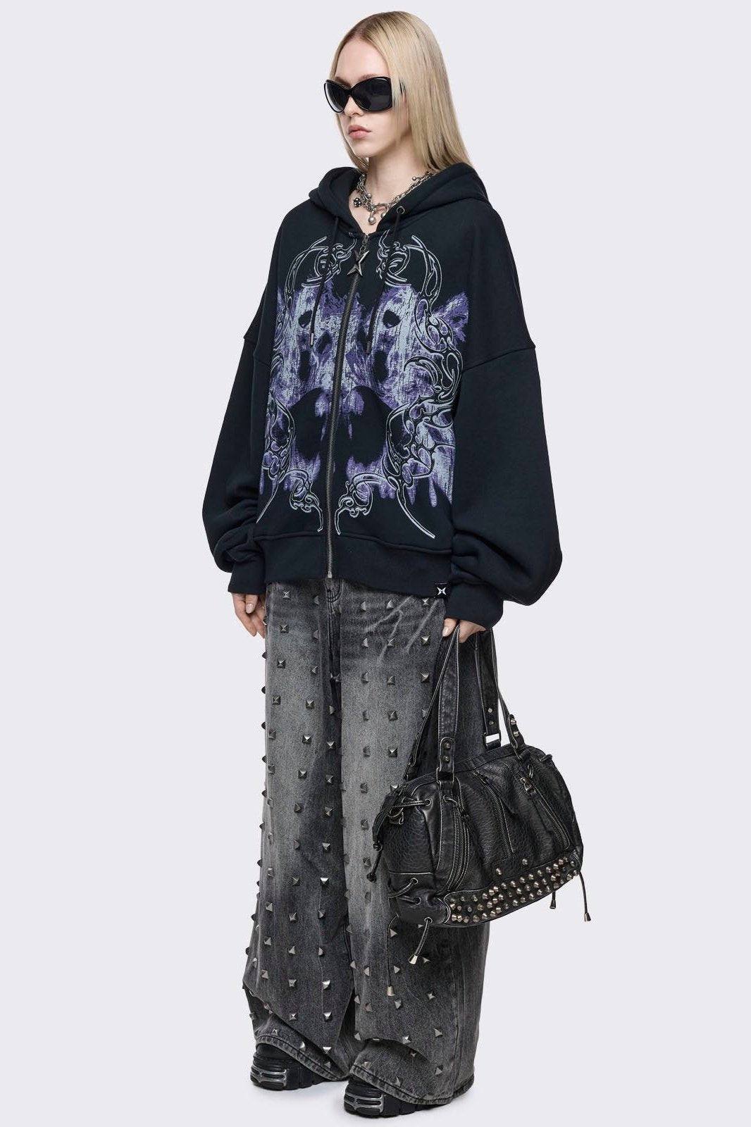 Minga London Murmur Zip Up Hoodie