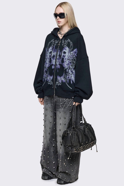 Minga London Murmur Zip Up Hoodie