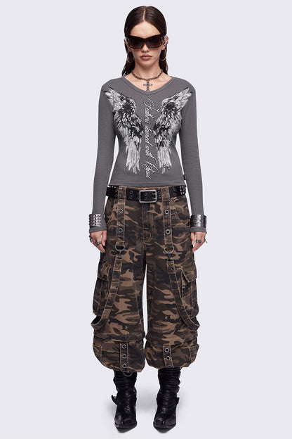 Minga London Feathers Stained Top