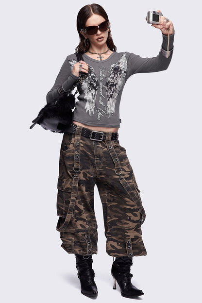 Minga London Feathers Stained Top