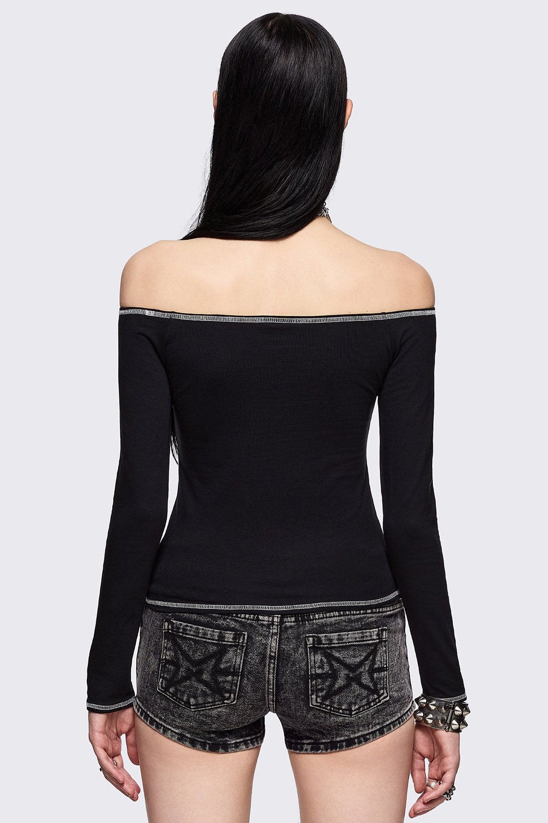 Minga London Chaotic Angel Off-Shoulder Top