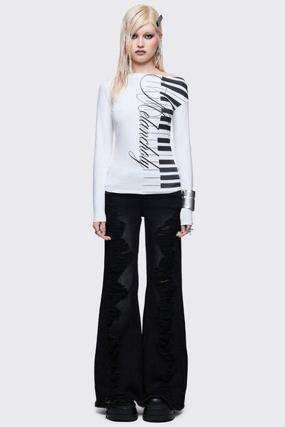 Minga London Melancholy Off-Shoulder Top
