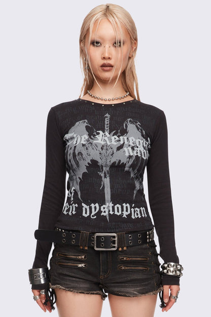 Minga London Dystopian Top