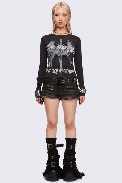 Minga London Dystopian Top