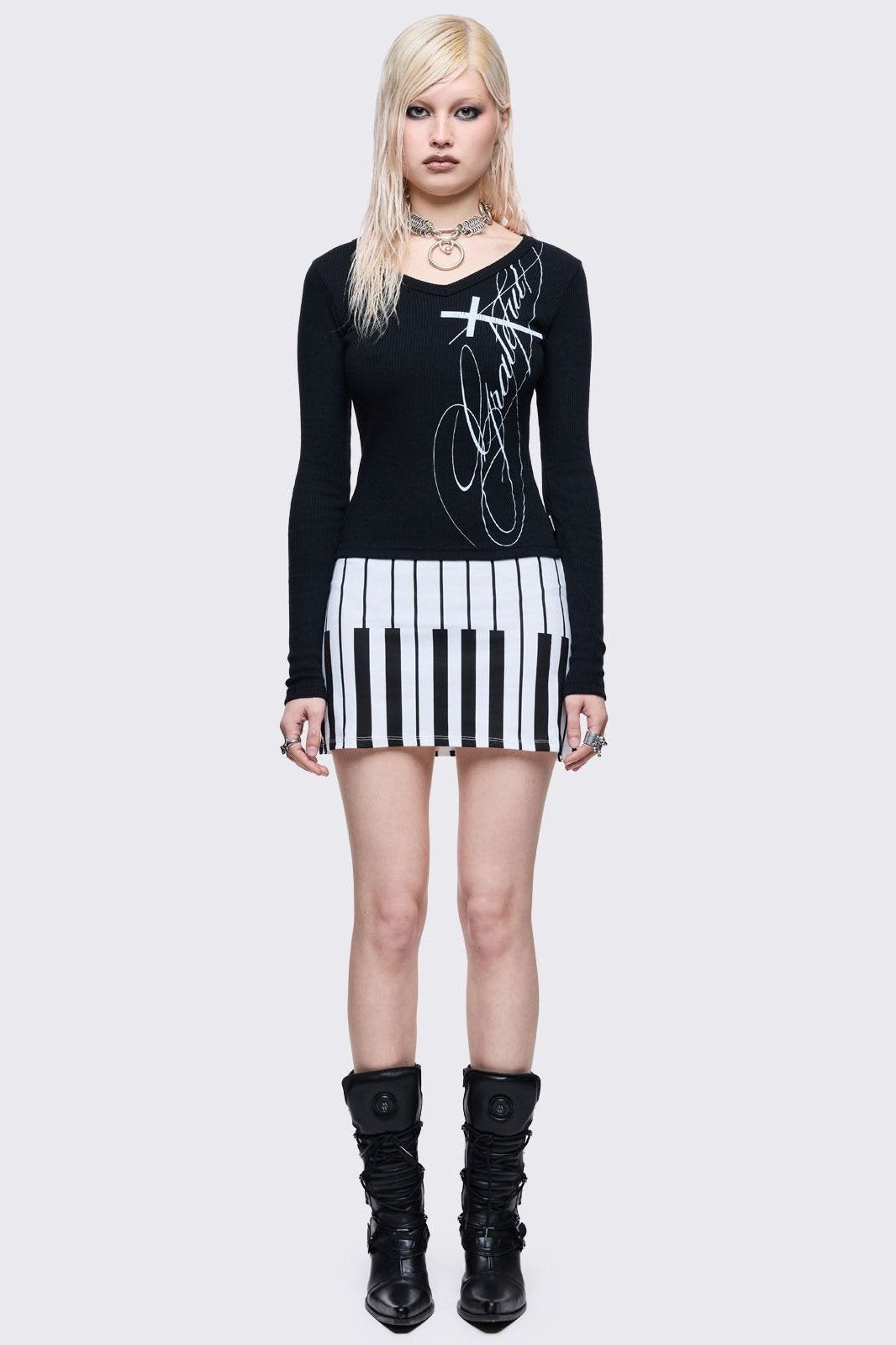Minga London Piano Mini Skirt