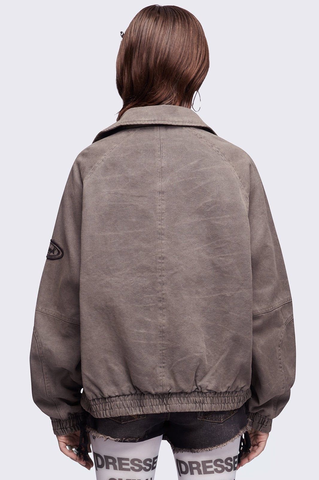 Minga London Harley Taupe Bomber Jacket