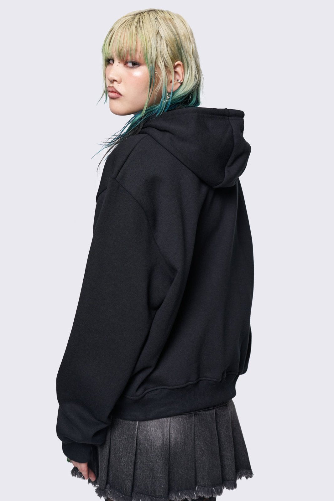 Minga London Pixel Kitty Zip Up Hoodie