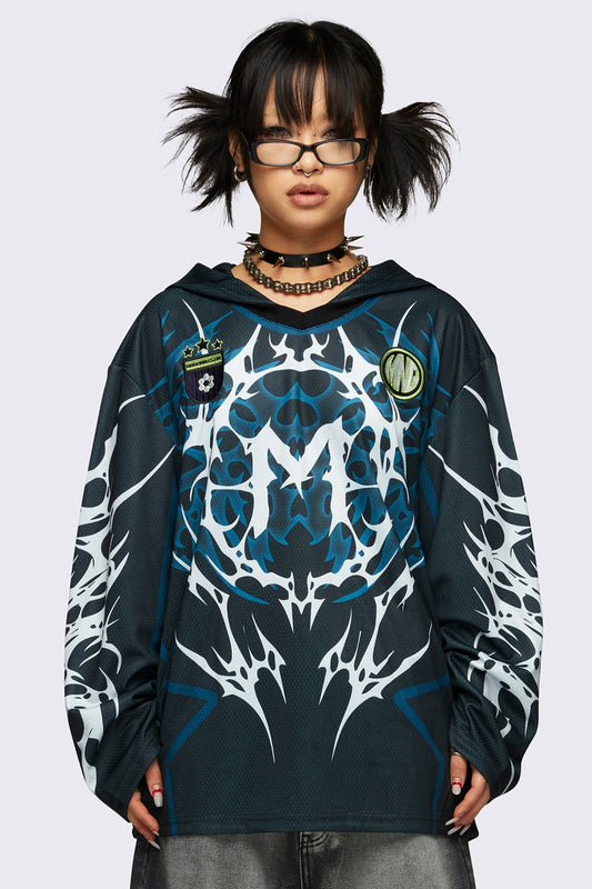 Minga London Neo Tribal Jersey Hoodie