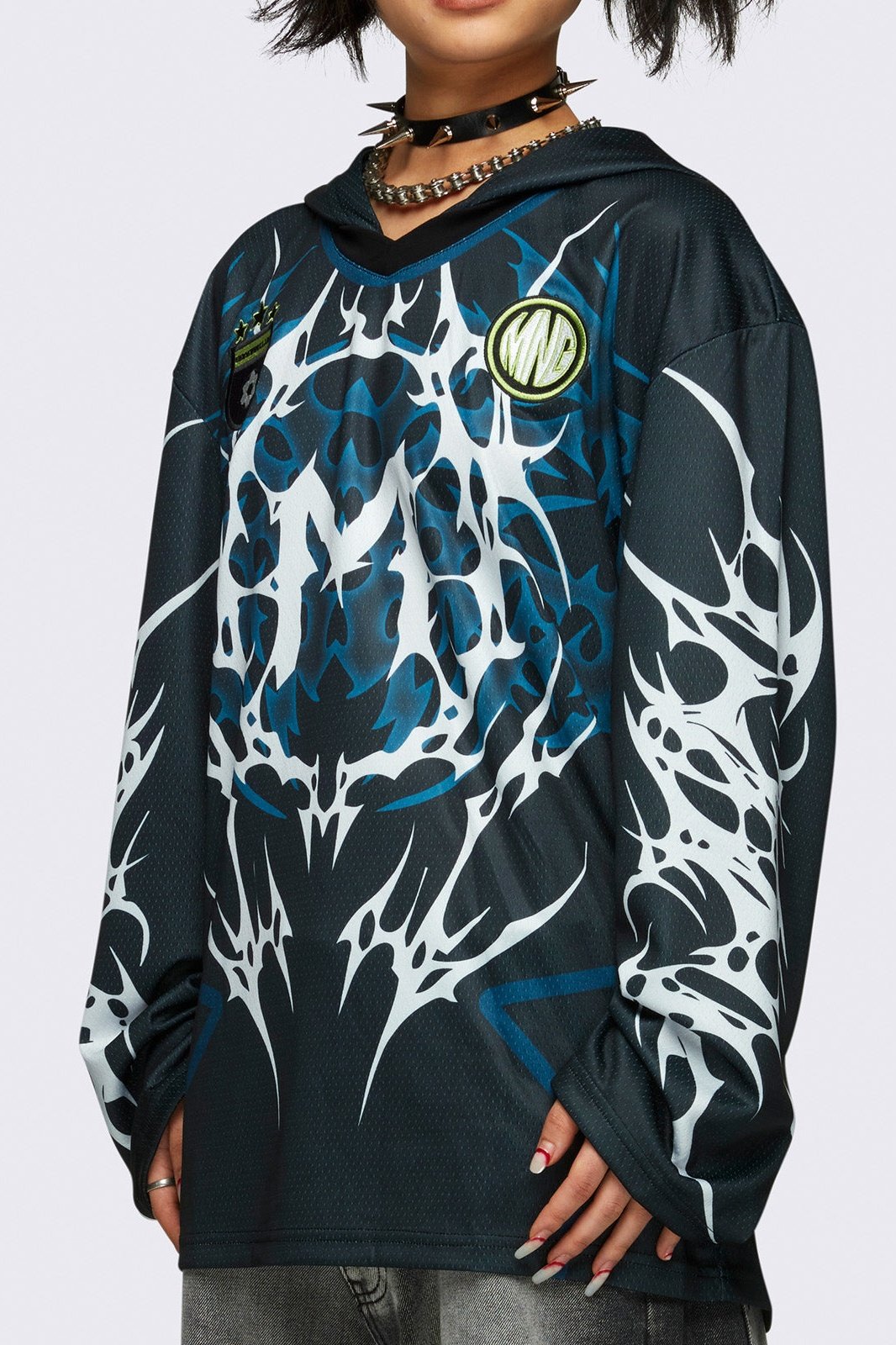 Minga London Neo Tribal Jersey Hoodie