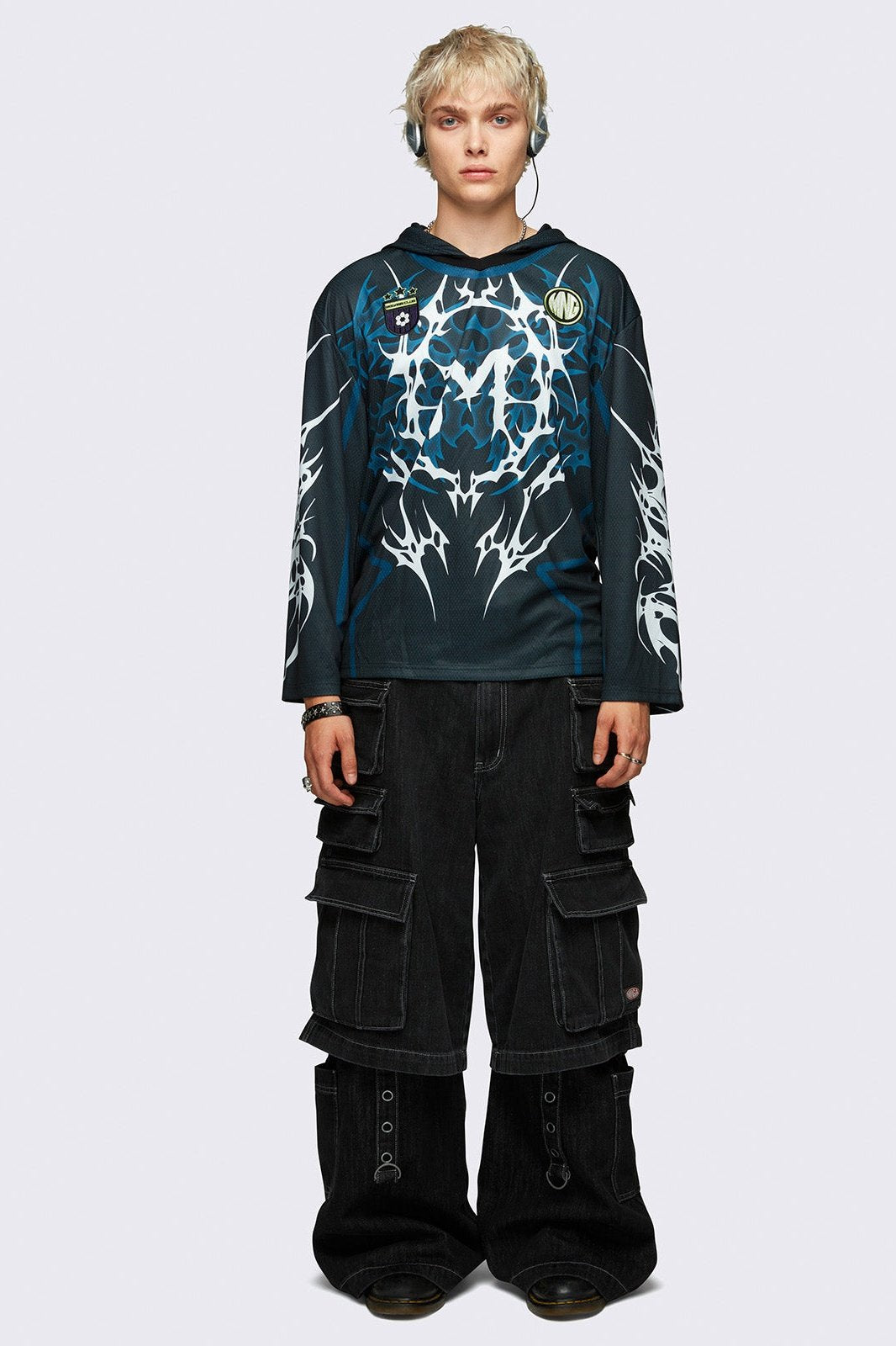 Minga London Neo Tribal Jersey Hoodie