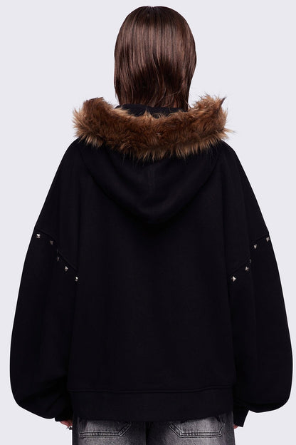Minga London Chaotic Self Zip Up Hoodie
