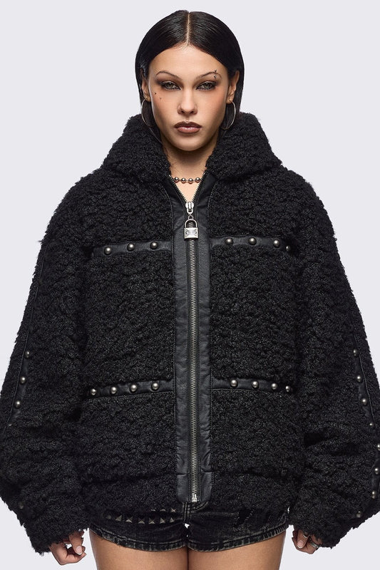 Minga London Fluffuff Bunny Borg Jacket