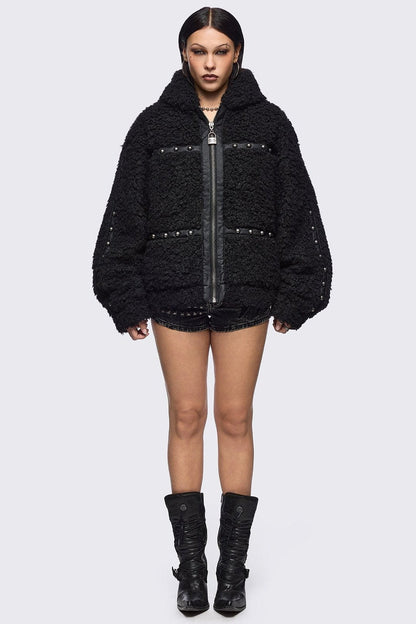 Minga London Fluffuff Bunny Borg Jacket