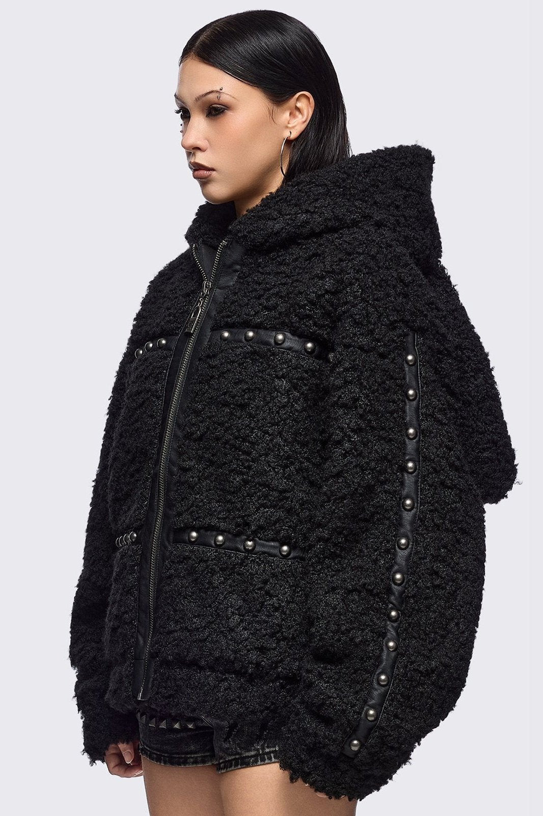 Minga London Fluffuff Bunny Borg Jacket
