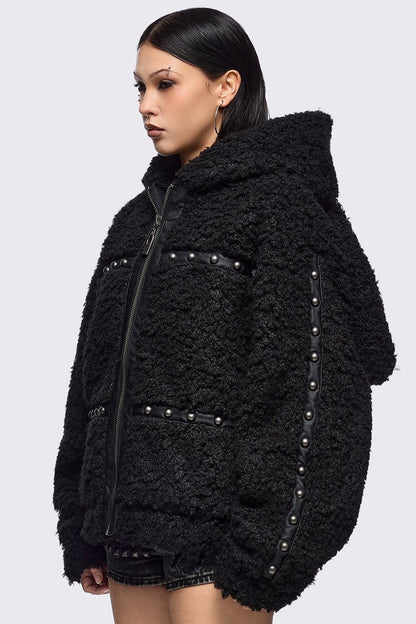 Minga London Fluffuff Bunny Borg Jacket