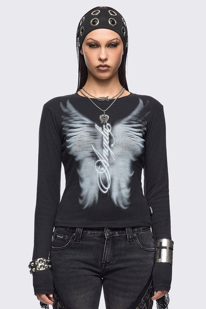 Minga London Angel Wings Top