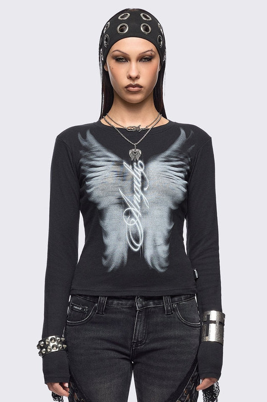 Minga London Angel Wings Top