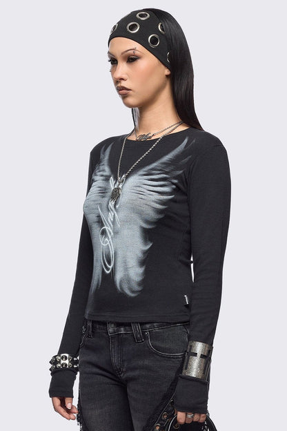 Minga London Angel Wings Top