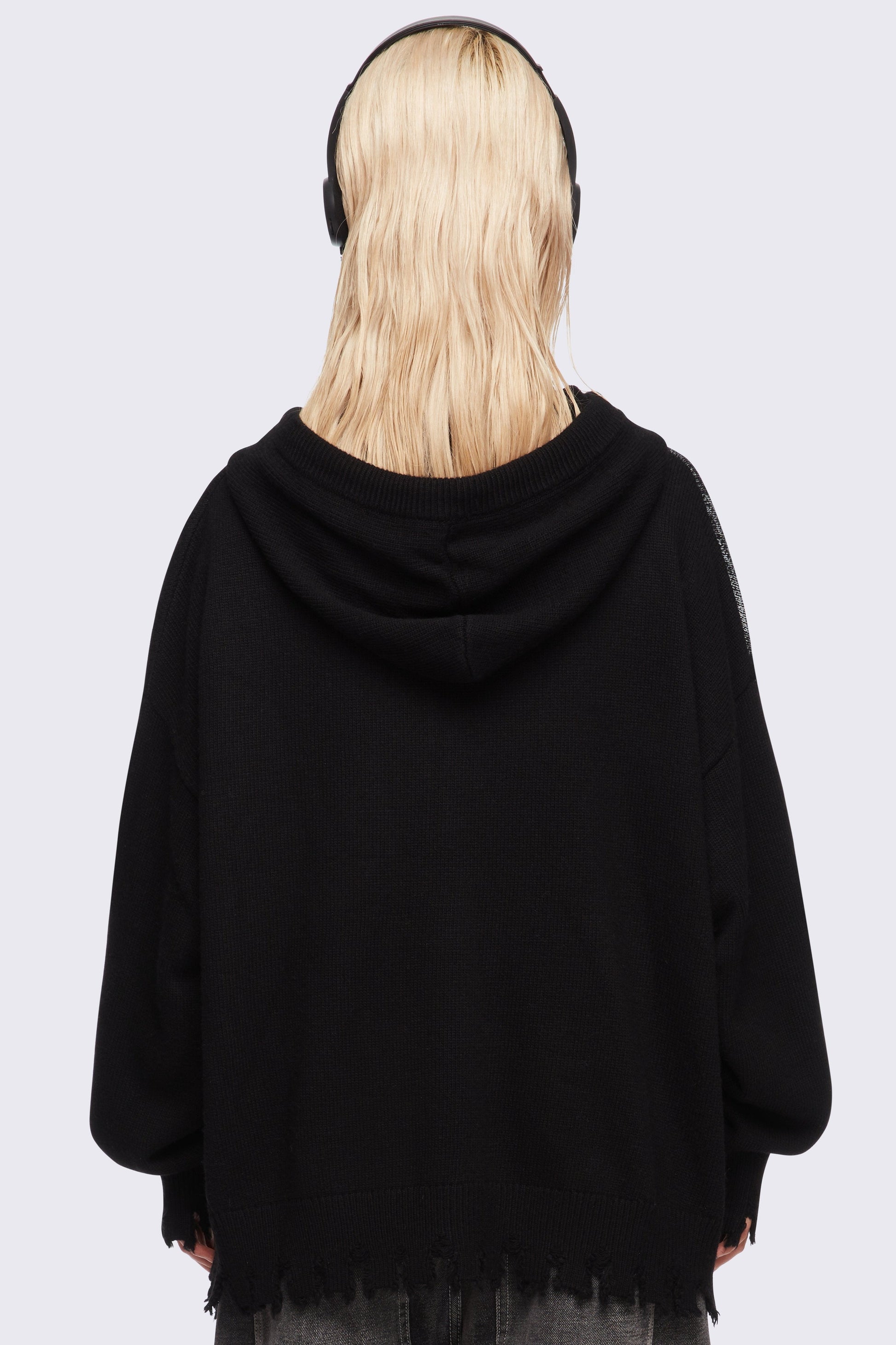 Minga London Skull Crusher Knitted Zip-Up Hoodie