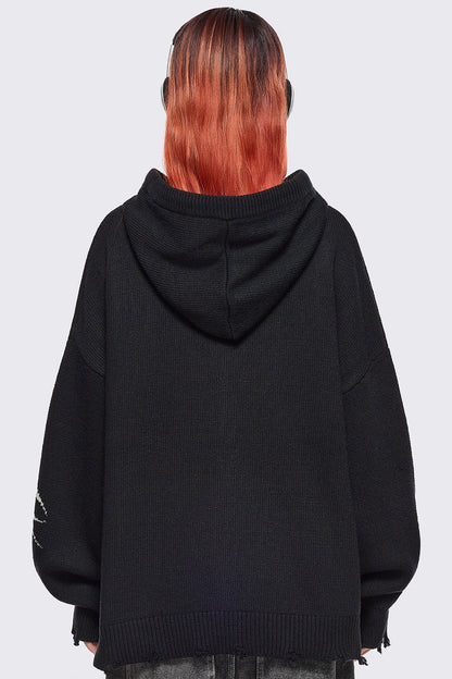 Minga London Abyx Knitted Zip-Up Hoodie