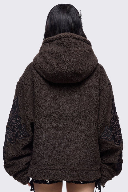 Minga London Sinner Brown Borg Jacket