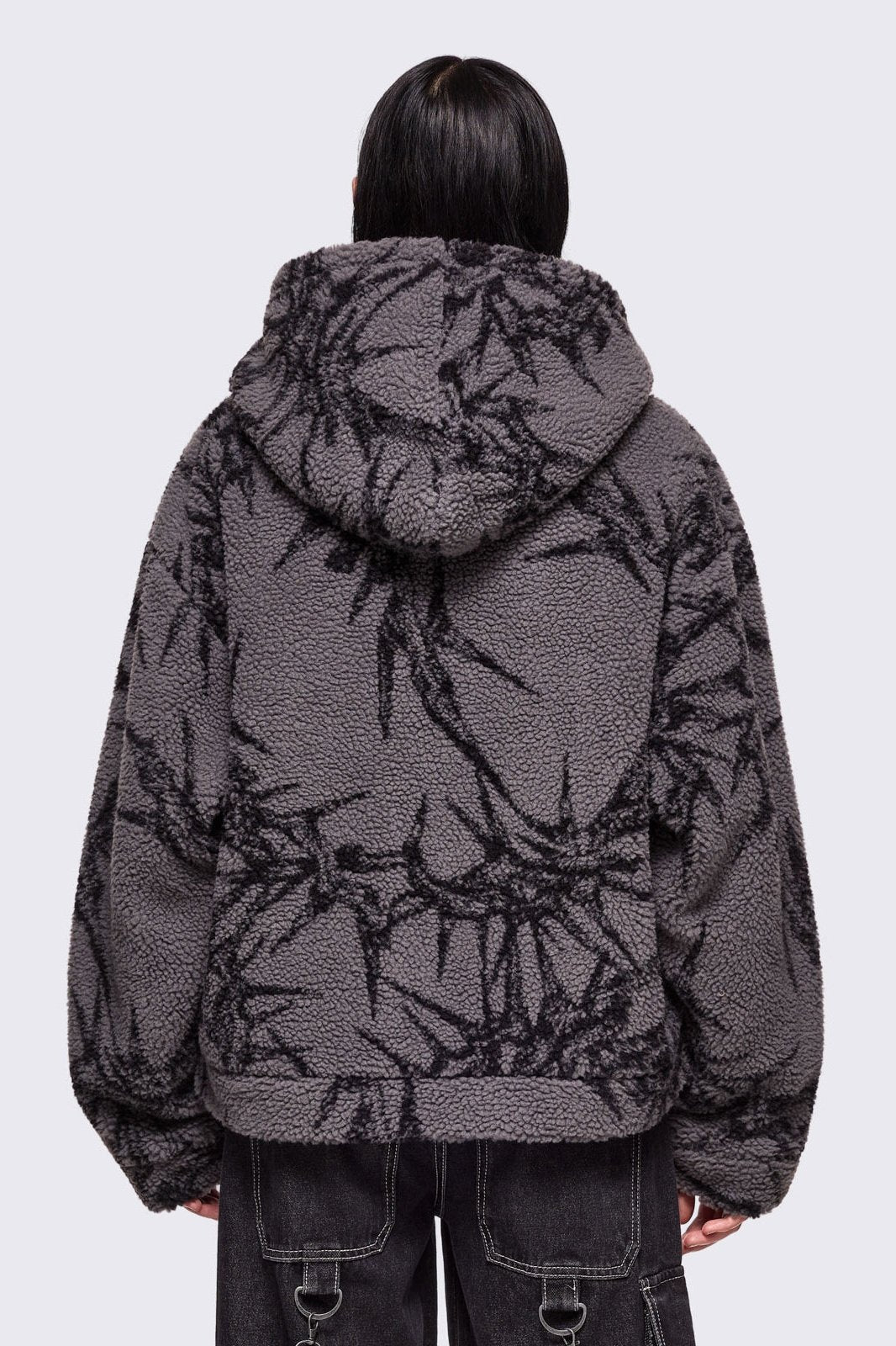 Minga London No Mercy Grey Borg Jacket
